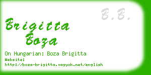 brigitta boza business card